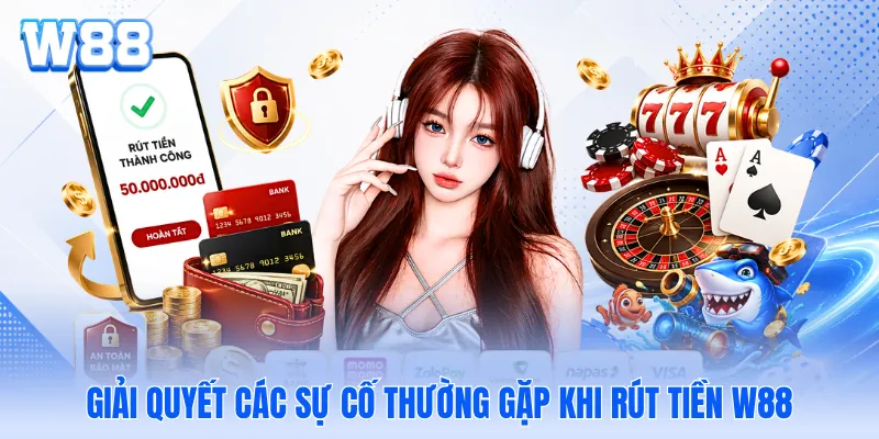 Giải quyết các sự cố thường gặp khi rút tiền W88