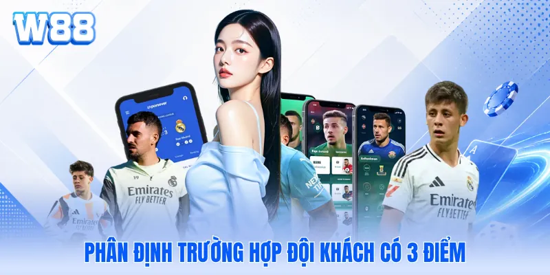 Phân định trường hợp đội khách có 3 điểm