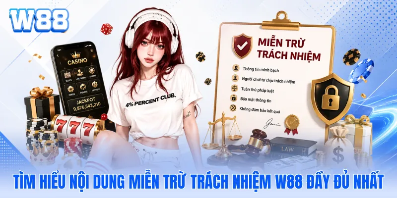 Tìm hiểu nội dung miễn trừ trách nhiệm W88 đầy đủ nhất